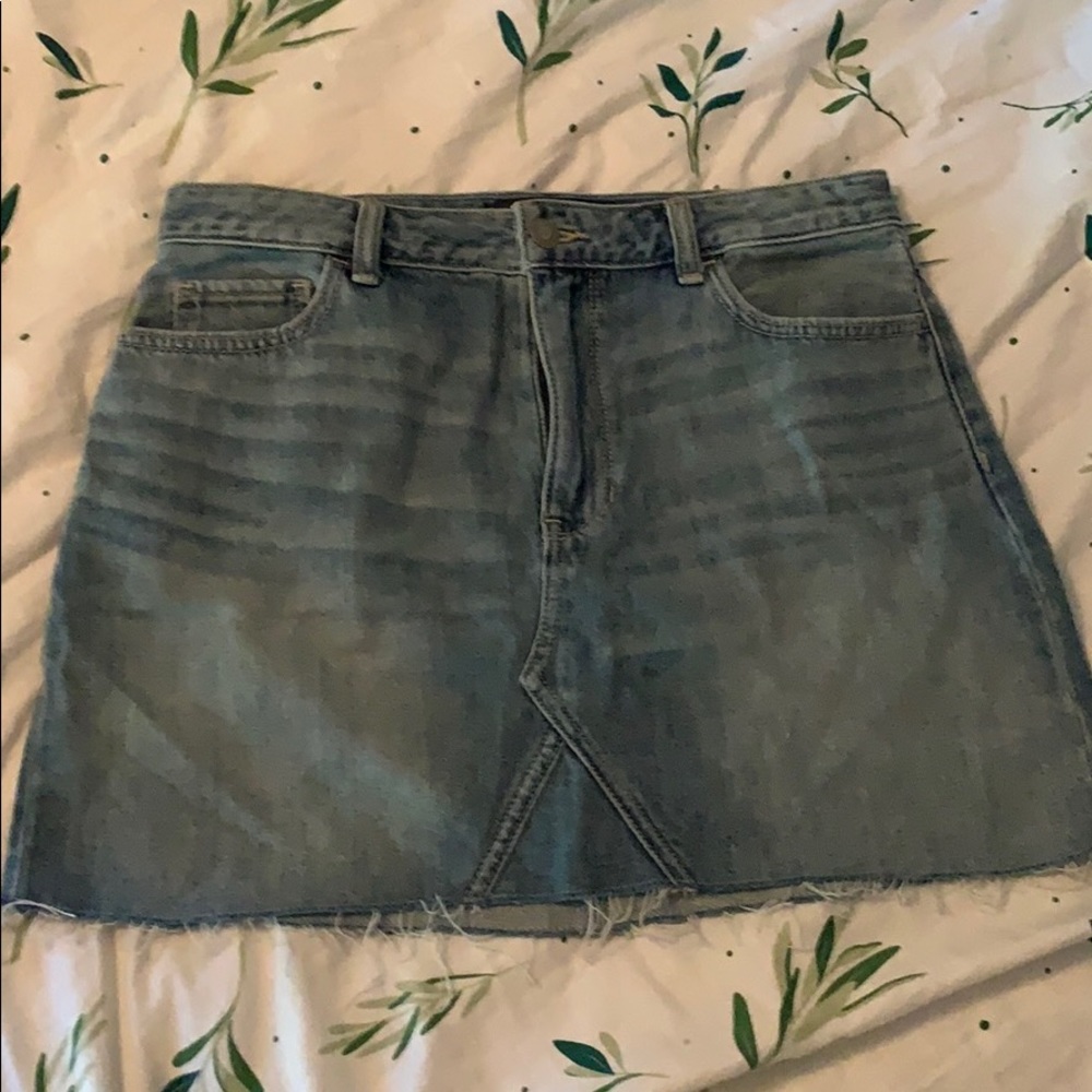 Hollister High-Rise Denim Skirt